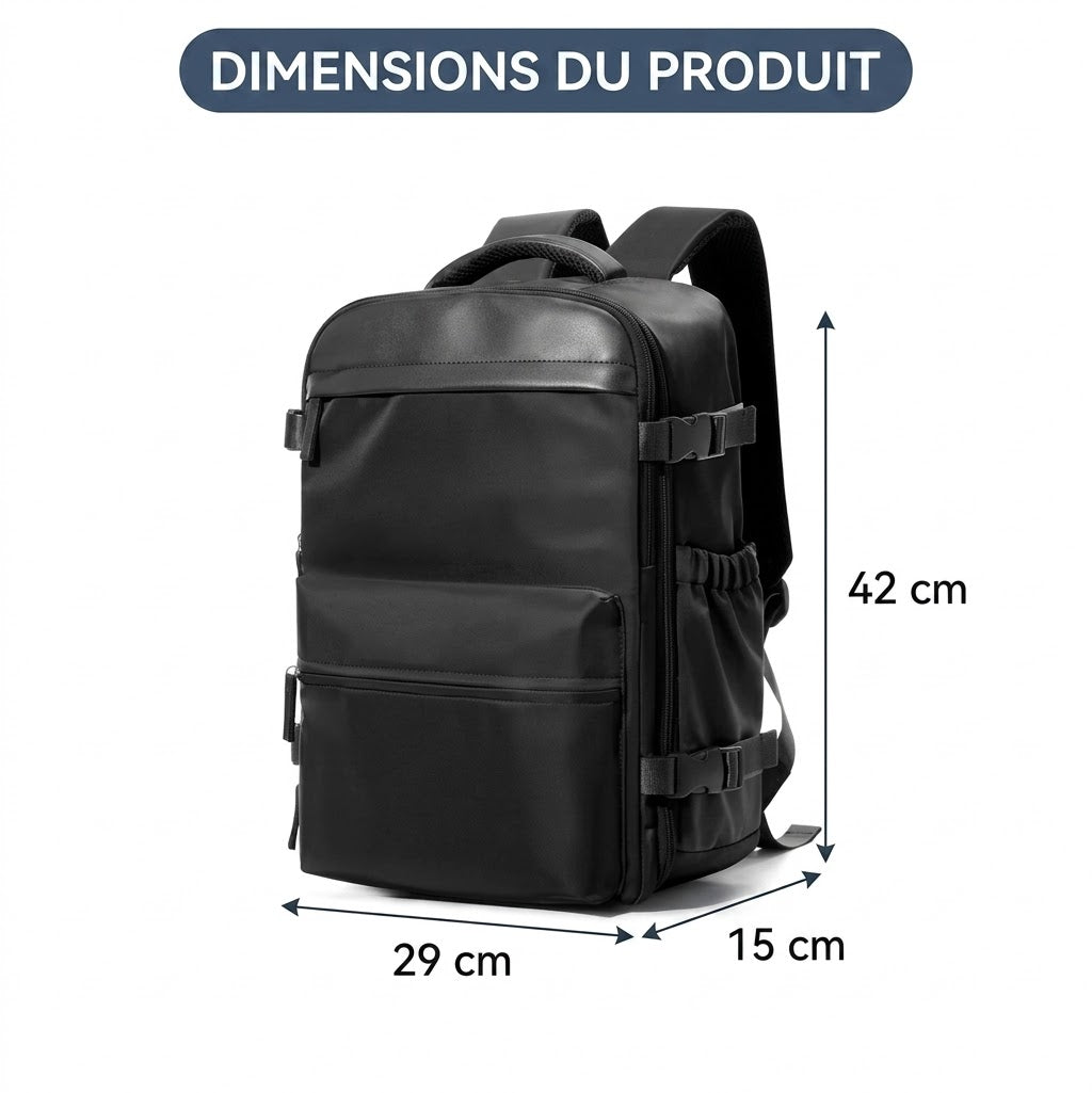 Sac à Dos de Voyage Compressible 65L – Grande Capacité